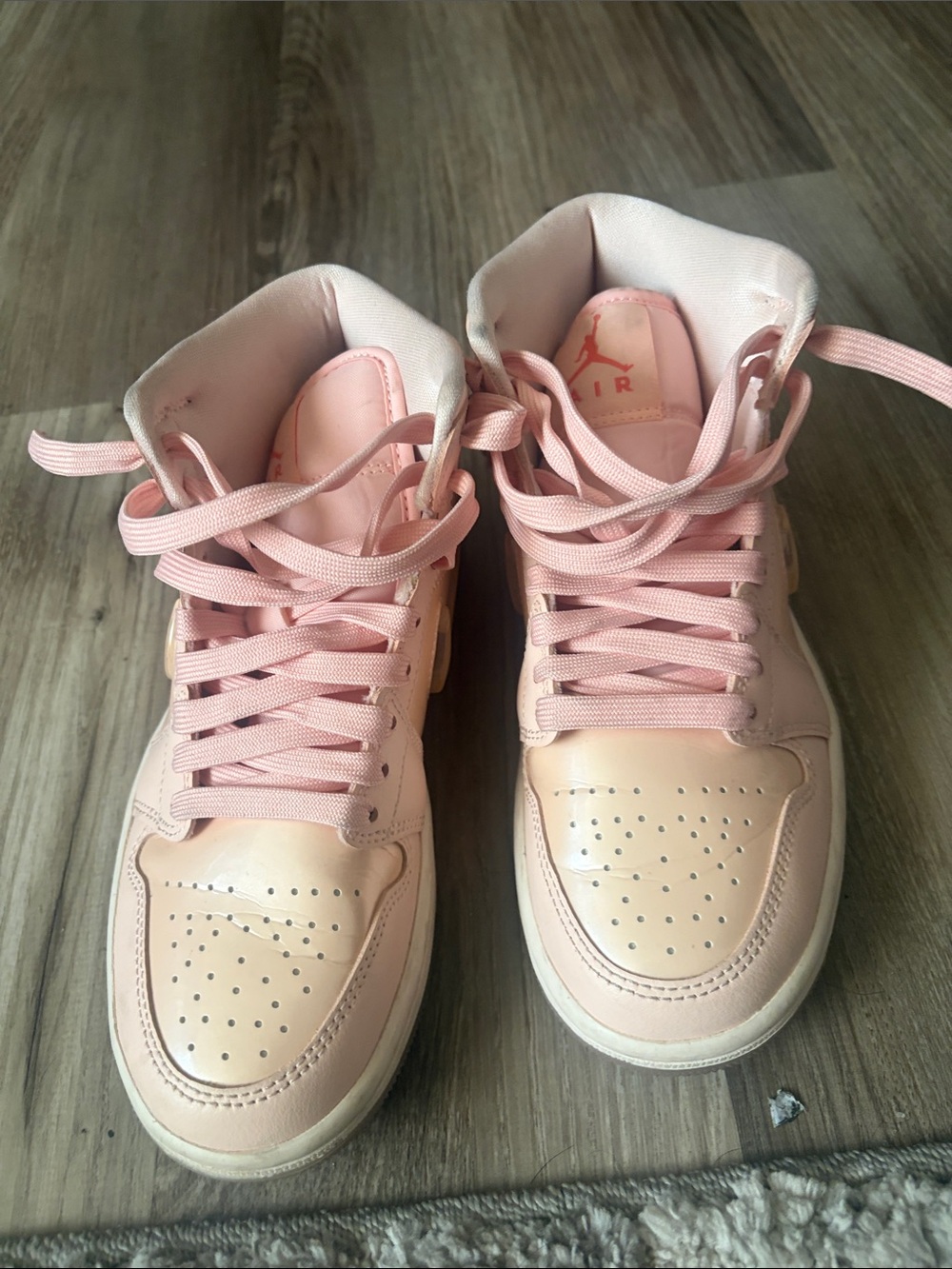 Jordan Women's High-Top Sneakers in Light Pink
